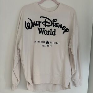 Disney Women’s Cream Crewneck Sweater